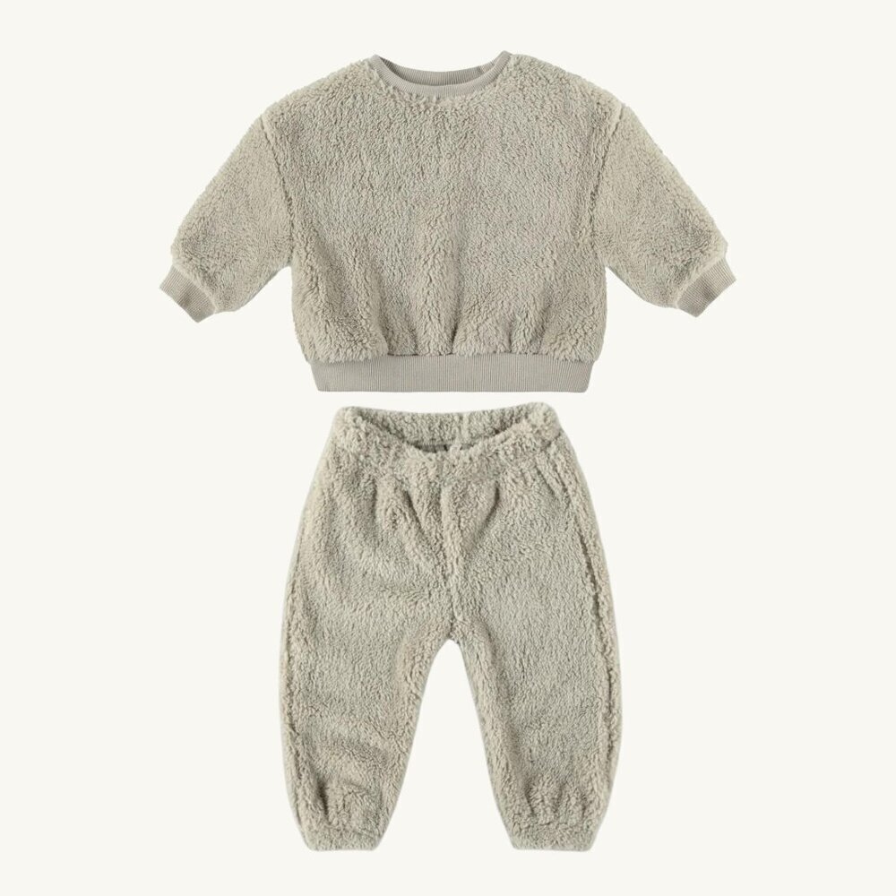NWT - Rylee + Cru teddy pewter set​​​​